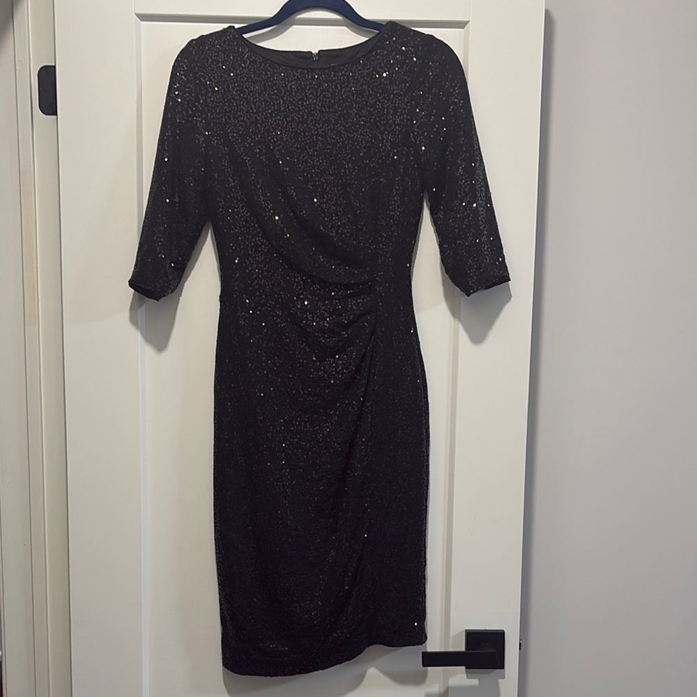 Elegant Black Sequin Dress
